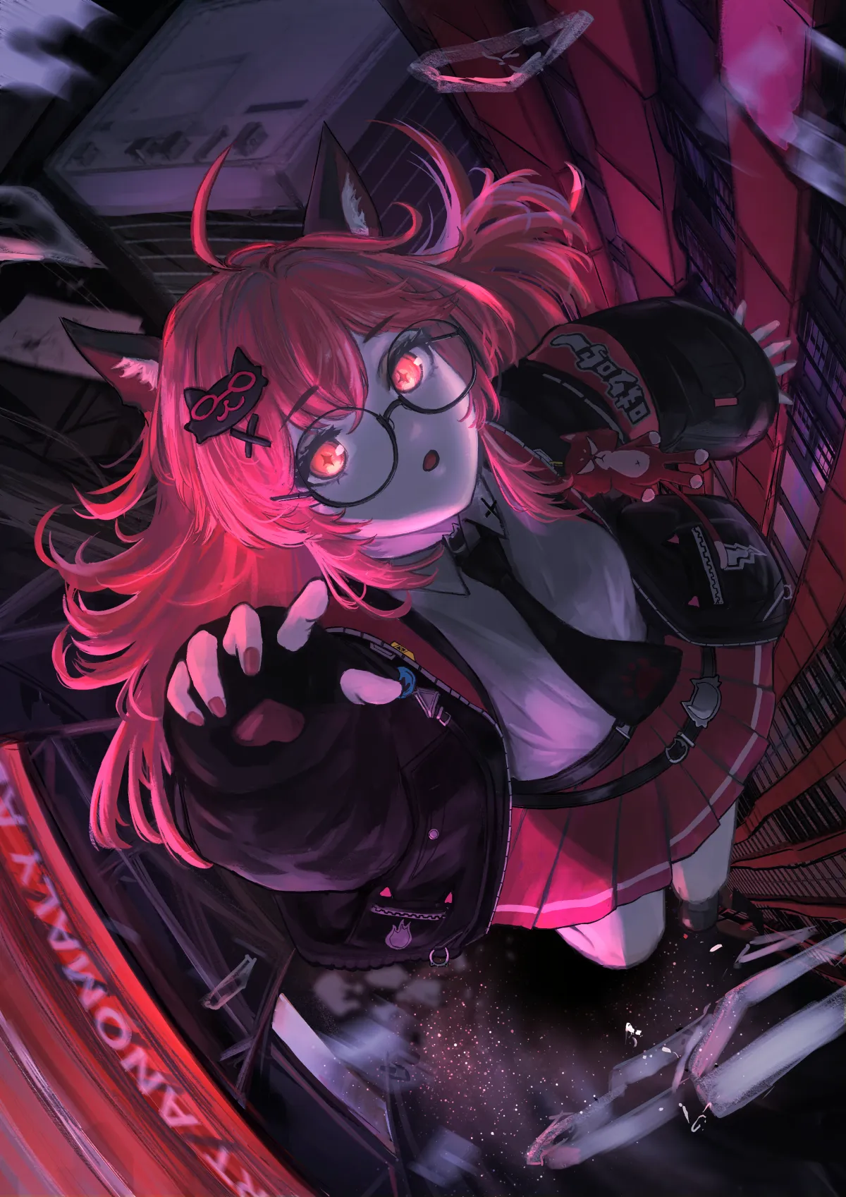 Nanally in Black Jacket & Tiger Ears 4K #1