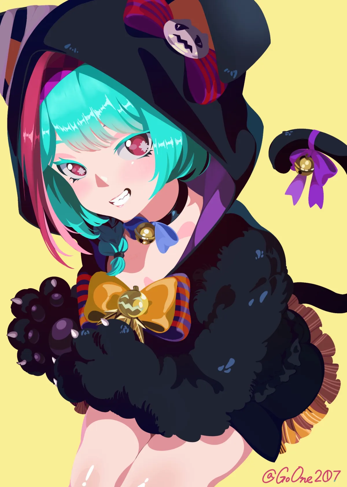 Mint (To Mary) Cat Girl Black Hoodie NTE Wallpaper #9