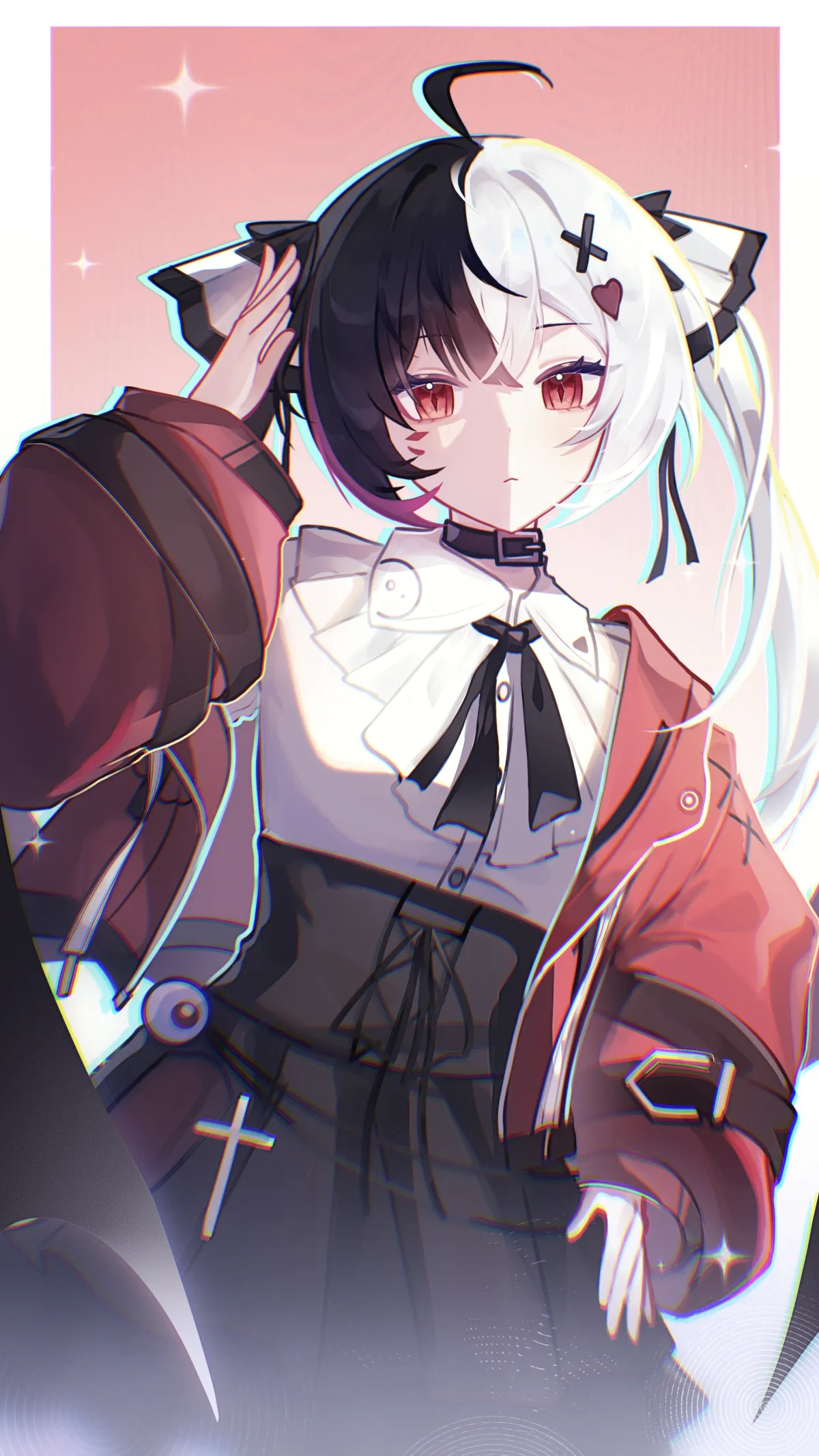 Lacrimosa Quiet Gaze Hand Up Red Jacket by Yonghengzhili #16