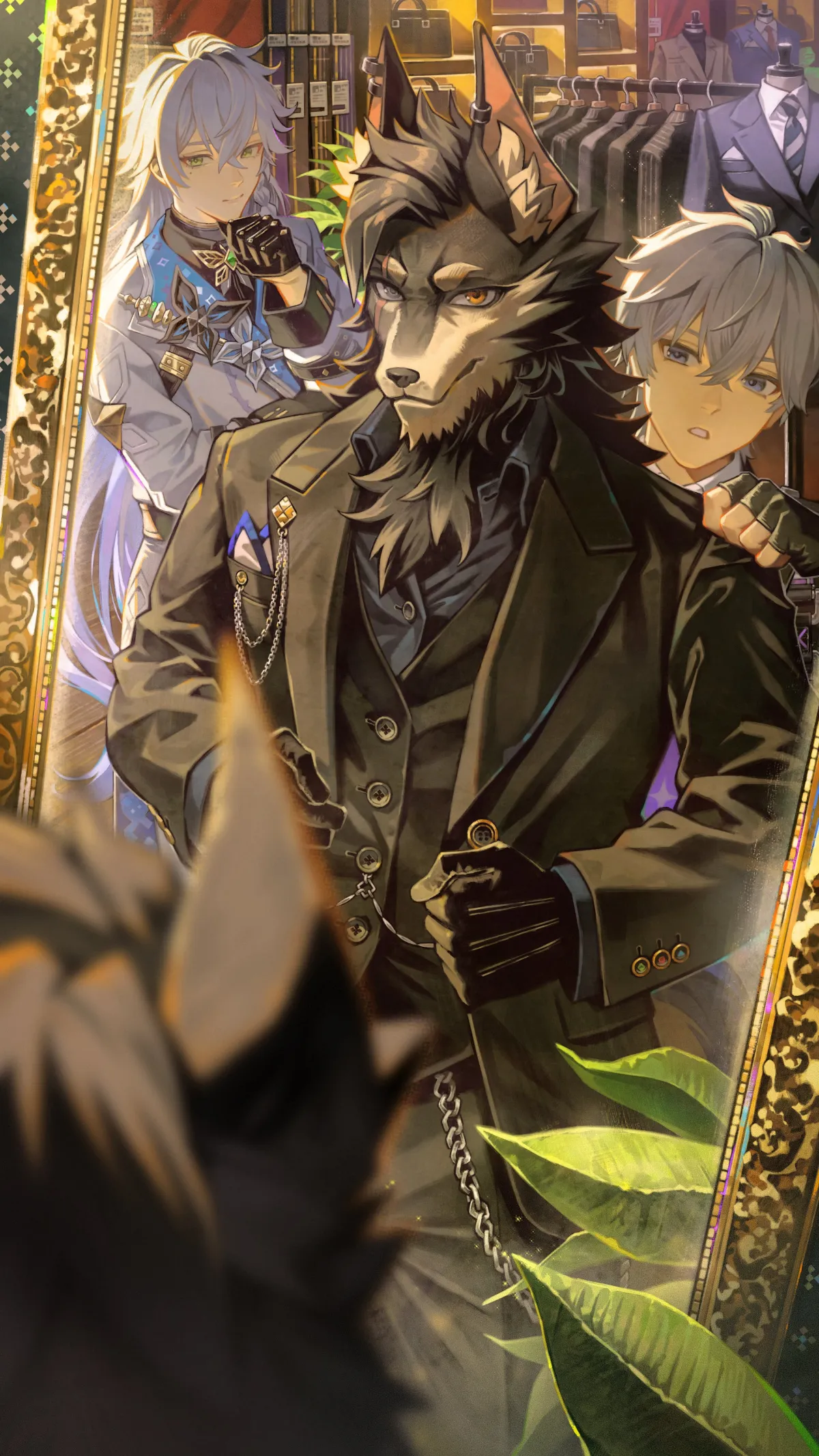 Male Esper Zero Baicang Skia Intense Group Pose by Kyuuba Melo HD #19