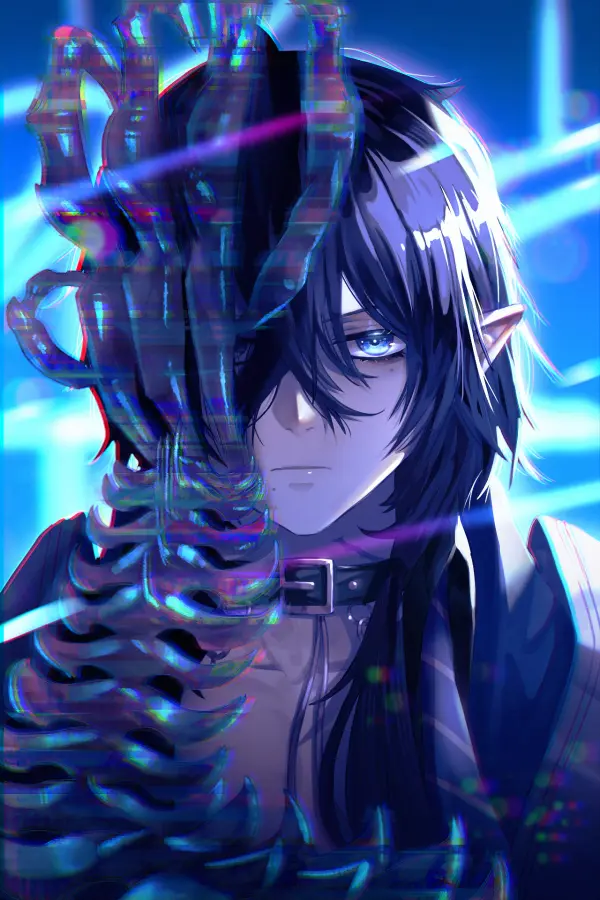 Exe Black Choker and Blue Eyes NTE Wallpaper #3