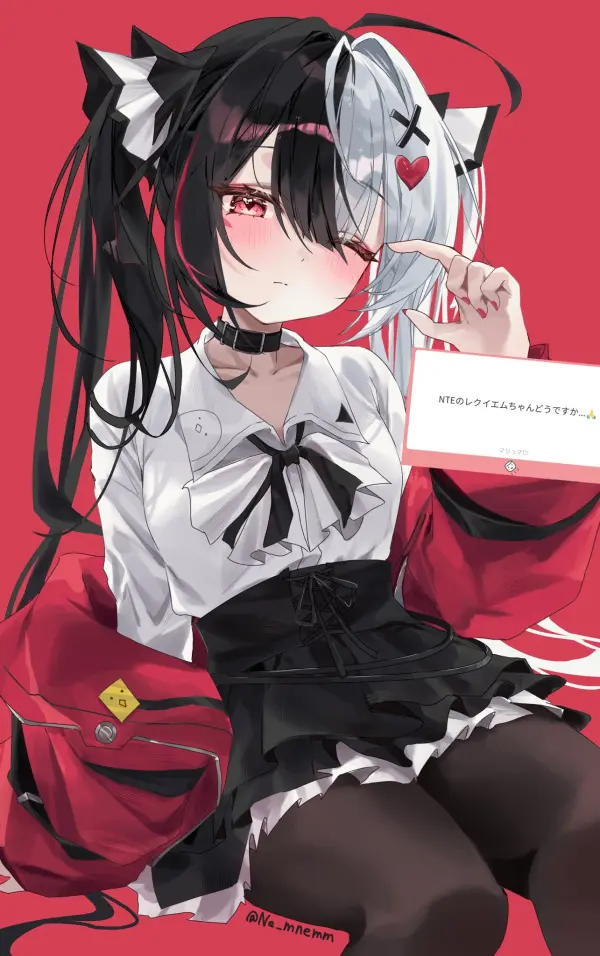Lacrimosa Red Jacket and Twintails NTE Wallpaper #11