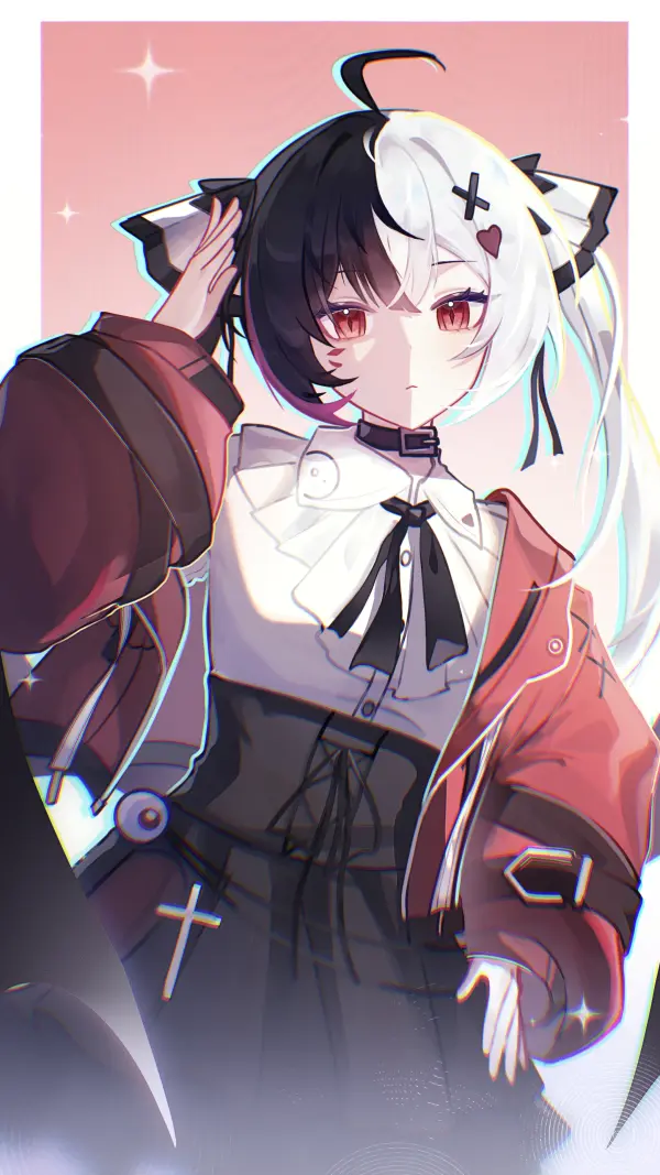 Lacrimosa Quiet Gaze Hand Up Red Jacket by Yonghengzhili #16